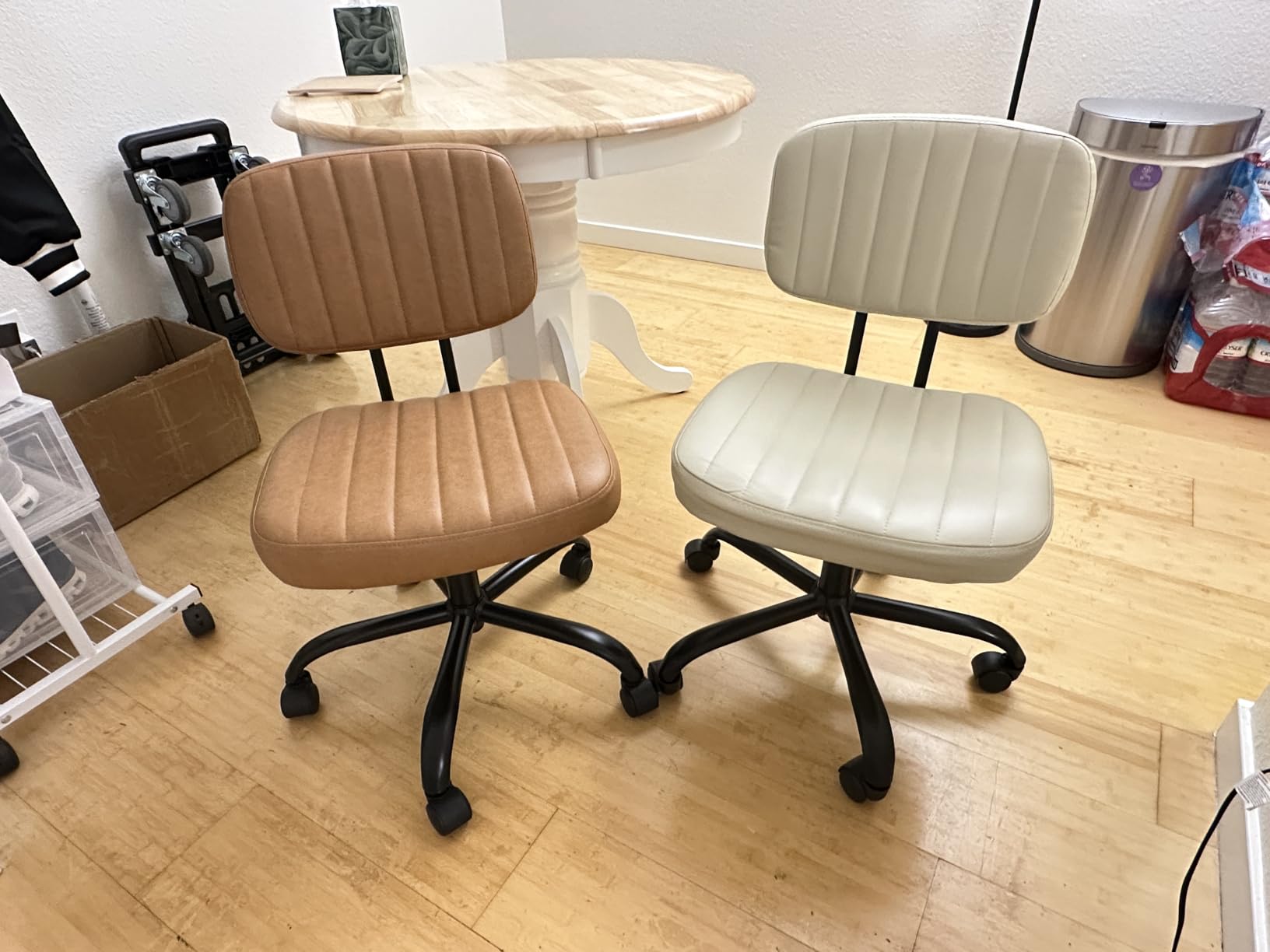 Sweetcrispy Office Desk Chair, Small Home Vanity Chair, Lumbar Support customer photo 1