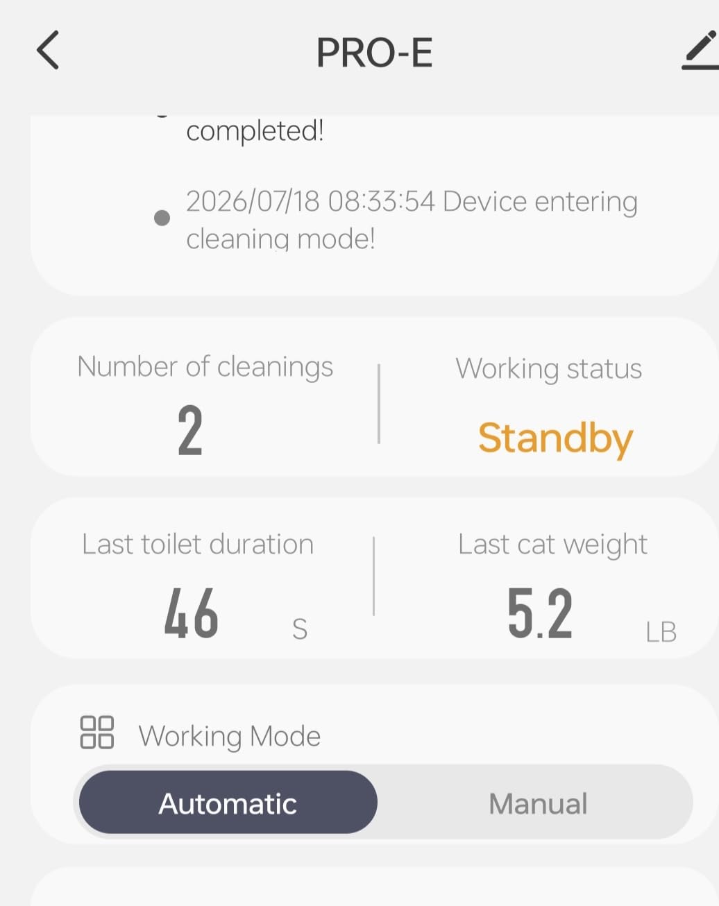 Self Cleaning Cat Litter Box with APP Control, Automatic Liiter Box for Multiple Cats, Quiet Operation, Large Space, Includes Cat Litter Box Liners customer photo 2