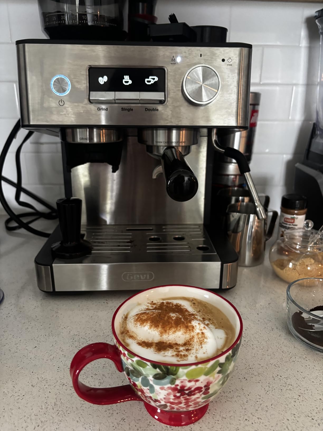 Gevi 20 Bar Espresso Machine with Grinder & Steam Wand customer photo 2