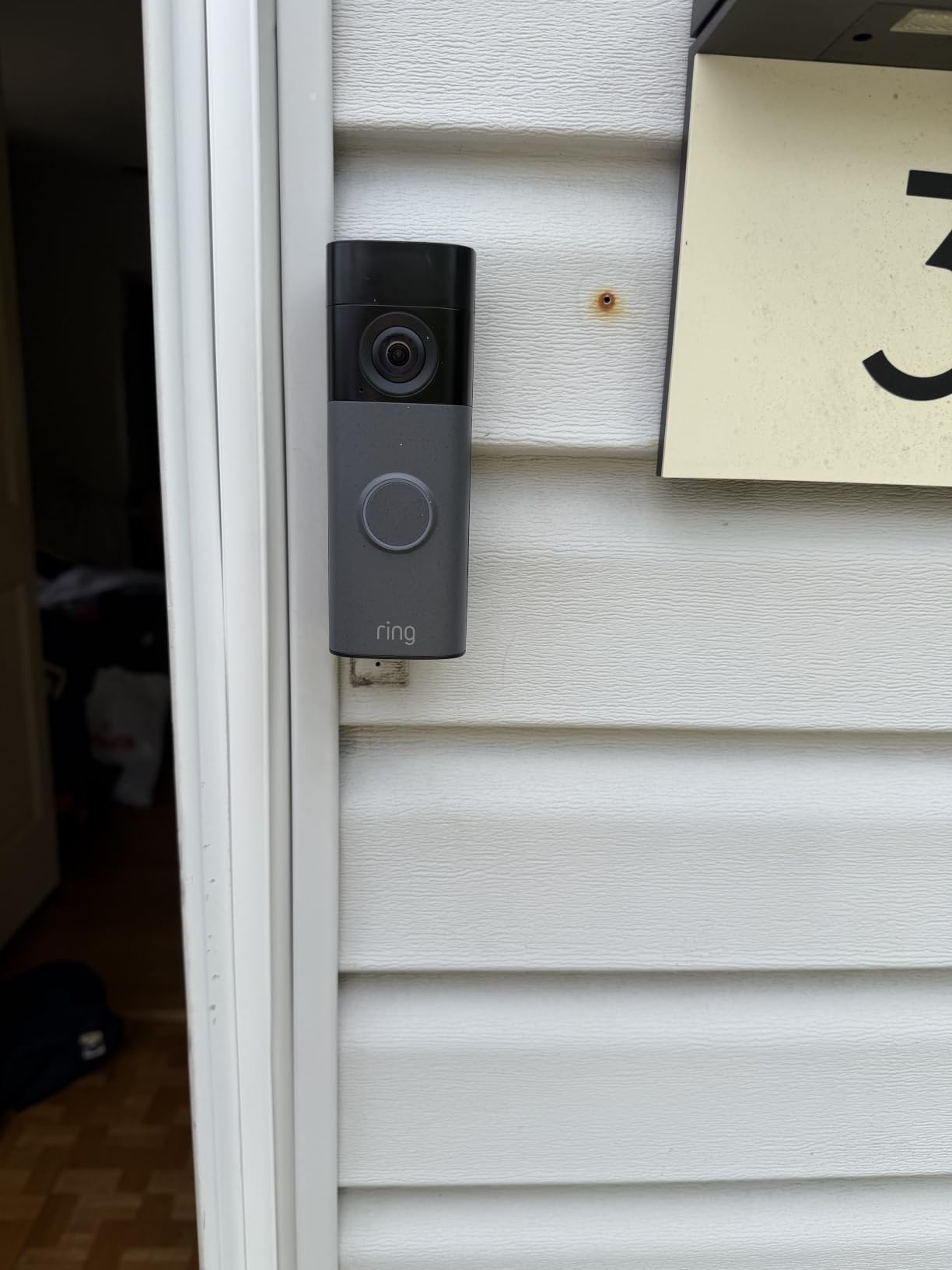 Ring Battery Doorbell 2K (newest model) Retinal 2K with wide-angle video, up to 6x Enhanced Zoom, Two-Way Talk, and Built-In Battery, Speckled Gray customer photo 2