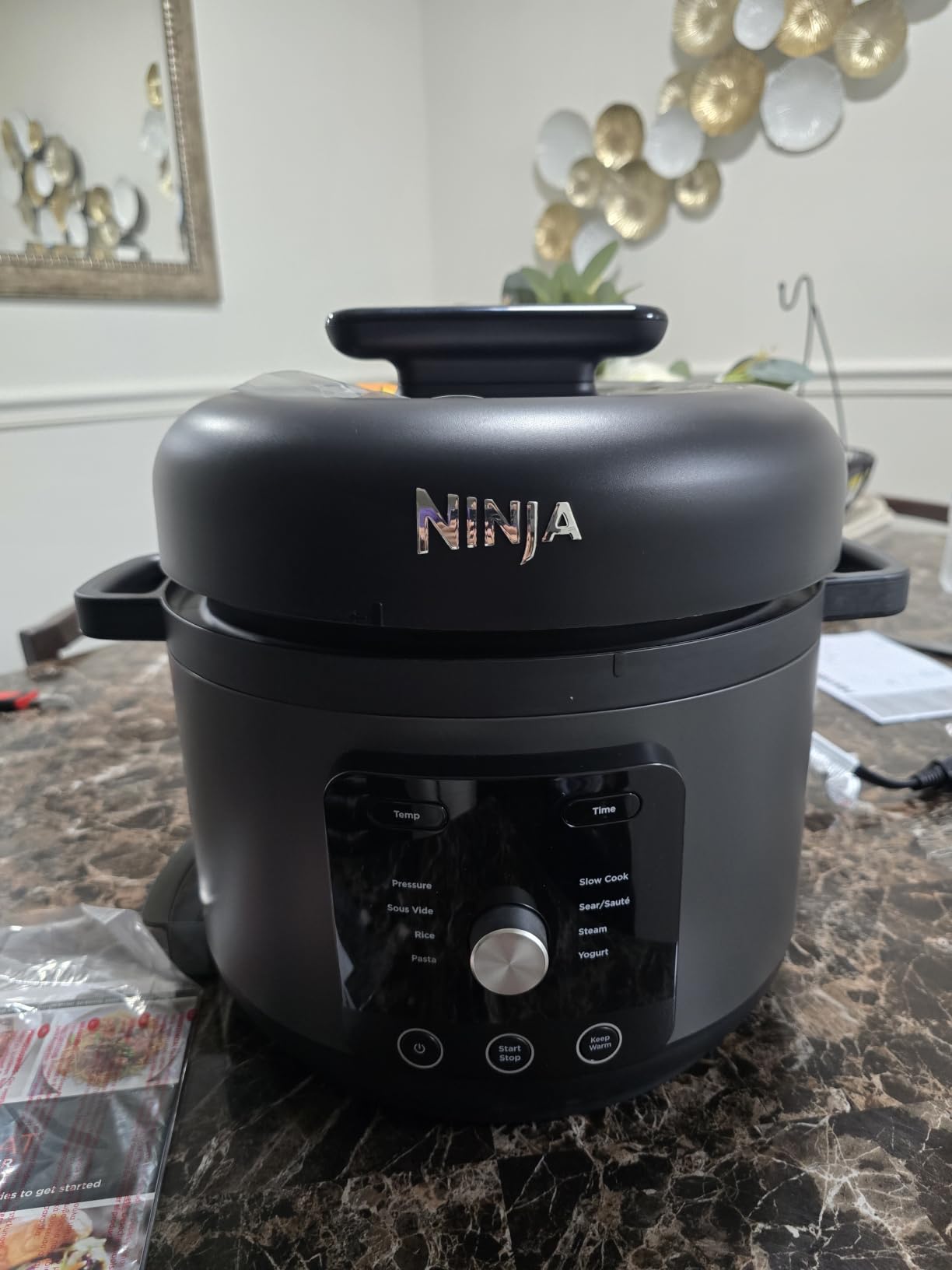 Ninja HyperHeat 9-in-1 Pressure Cooker, 6.5-qt, Stone Purple, PC201SP - Cooks 2X faster, Sear, Sauté, Slow Cook, Steam & Sous Vide, 1200W, PFAS-free pot, removable SimpliServe pot for easy serving customer photo 1