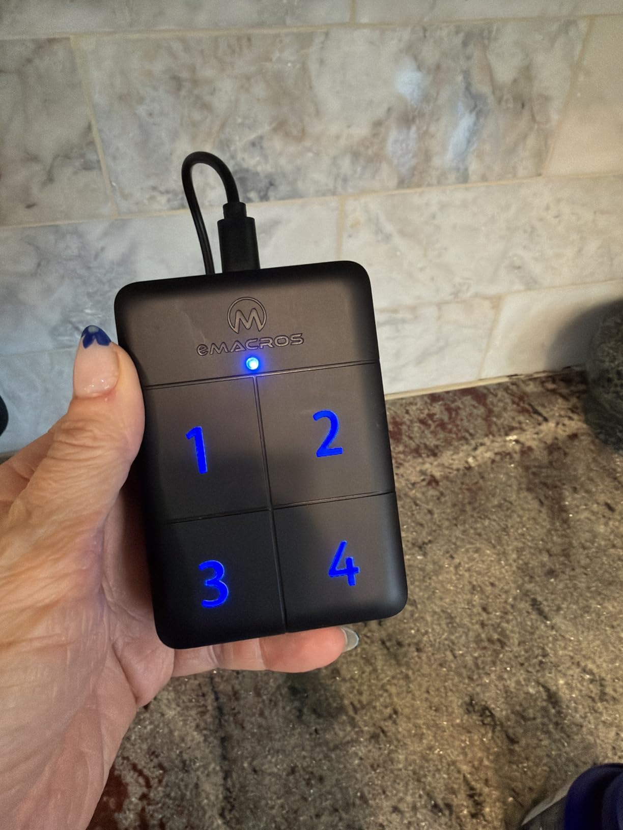 eMACROS Pro 4 Smart Solar Driveway Alarm (2.4G Wi-Fi Only) - App Push Notifications, 1/2 Mile Wireless Range Motion Sensor & Rechargeable Base Station with 3-Day Backup (1 Base & 2 Sensors) customer photo 2