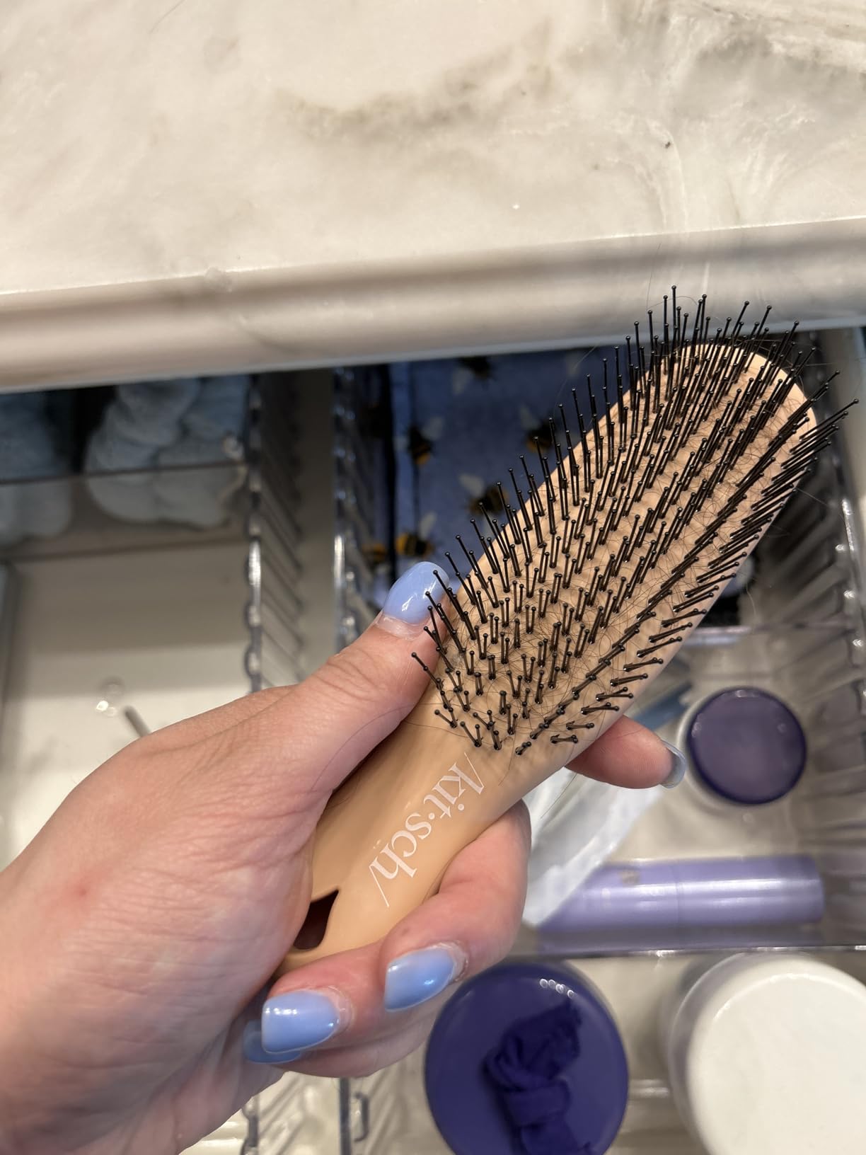Kitsch Scalp Renewal Brush - Hairbrush Scalp Massager - Black | Exfoliating Hair Brush, Gentle Head Massage Brush to Remove Buildup, Boost Circulation & Relaxing Head Scrubber for Hair Wash customer photo 2