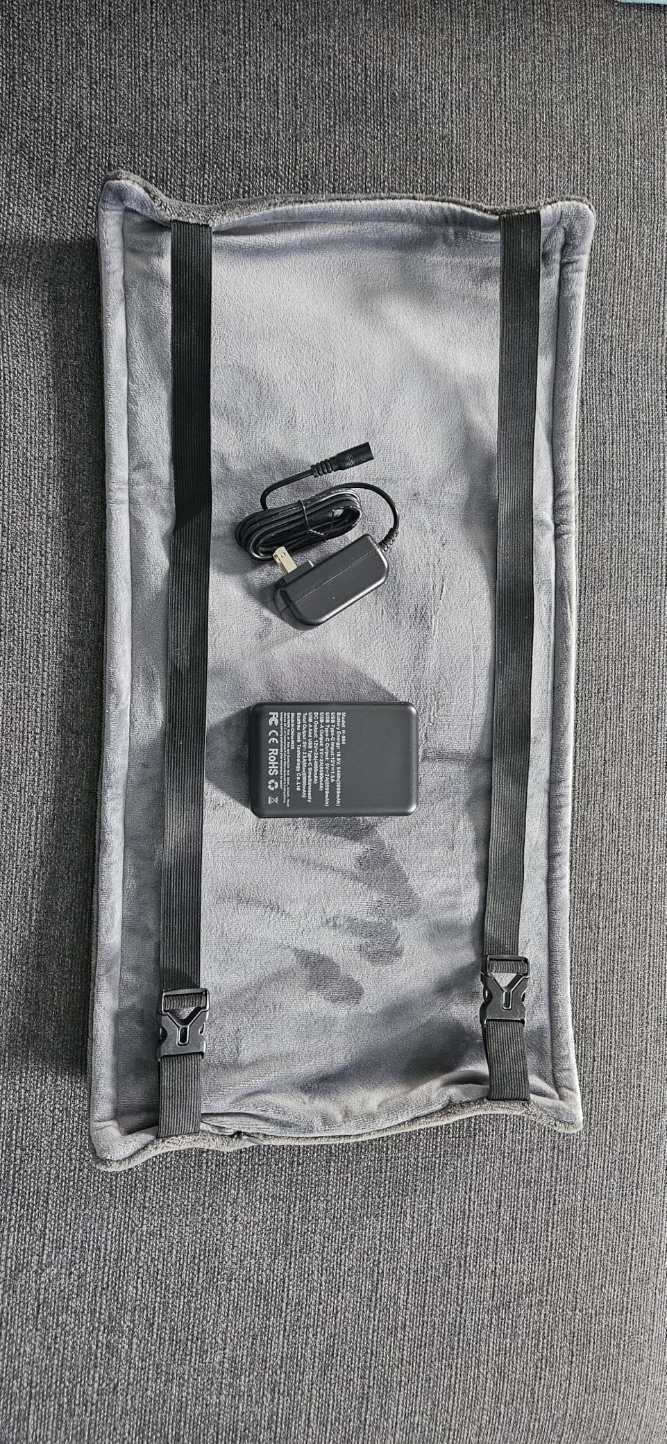 Portable Cordless Heating Pad for Back, Abdomen & Legs, Wearable Warm Wrap with Adjustable Straps, Rechargeable Battery Powered, 3 Heat Levels, Father's Day Gift for Dad or Husband Women Mom customer photo 1