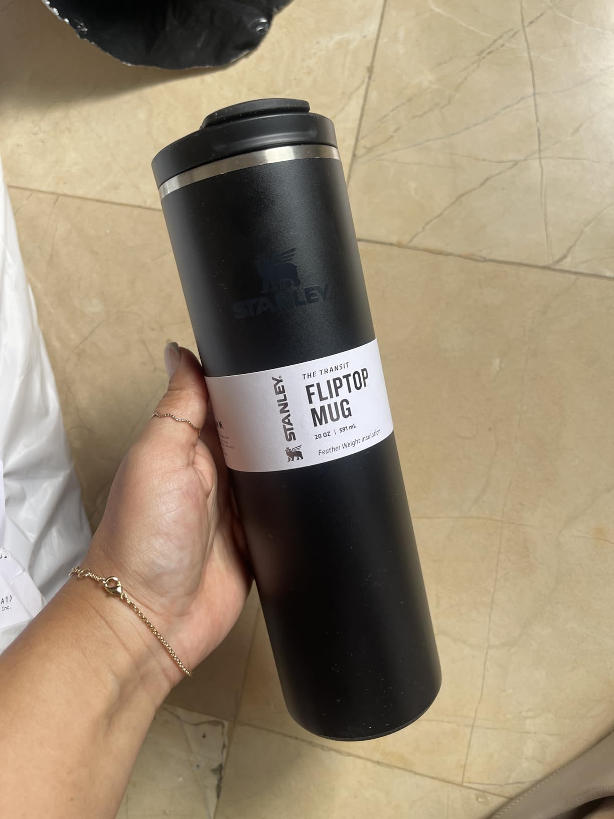 STANLEY Transit Flip Top Mug, 16 oz, Ash customer photo 1