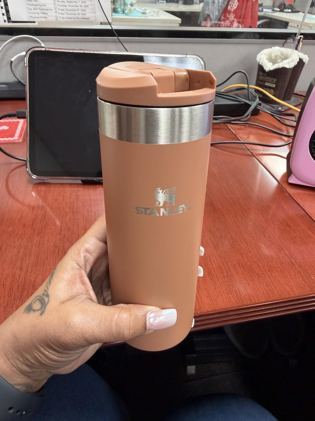 STANLEY Transit Flip Top Mug, 16 oz, Ash customer photo 2