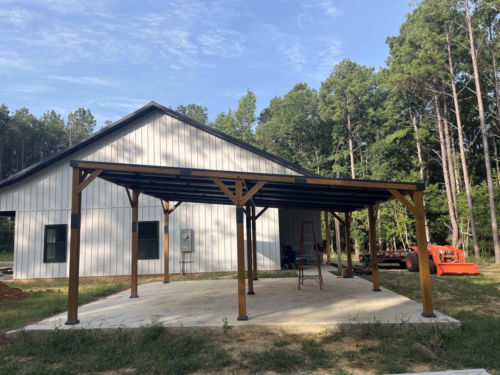 Jocisland 10' x 12' Cedar Wood Gazebo with Sloped Galvanized Steel Roof, Hardtop Gazebo Pavilion with Durable, Rot-Resistant Construction, Permanent Outdoor Pergola for Backyard, Deck & Garden customer photo 1