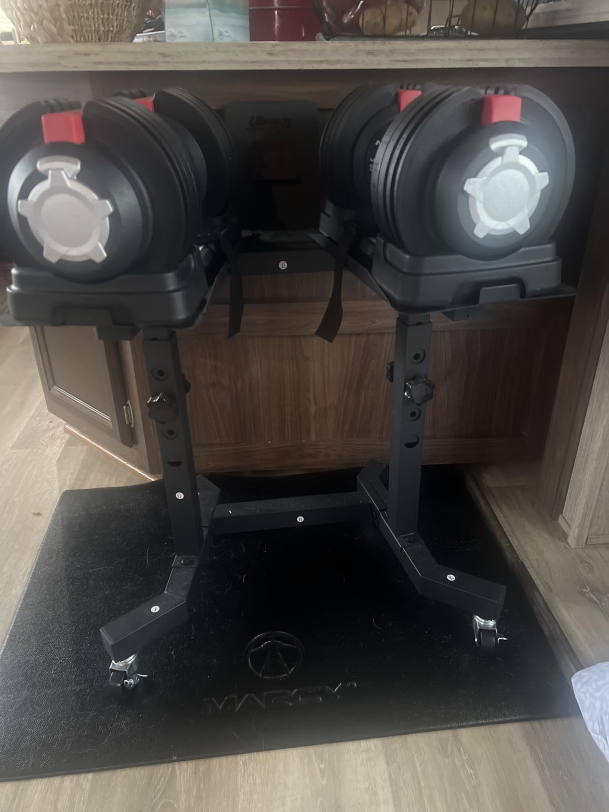 Yaheetech Adjustable Dumbbell Set 5-52.5 lb customer photo 1