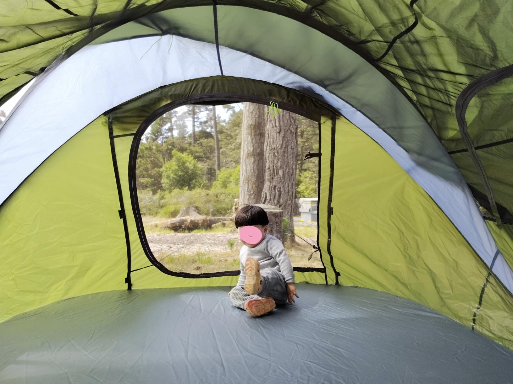 4/6 Person Easy Pop Up Tent, Camping Tent with Skylight and Rainfly, Waterproof, Quick Setup-Instant Tents for Camping Outdoor customer photo 1