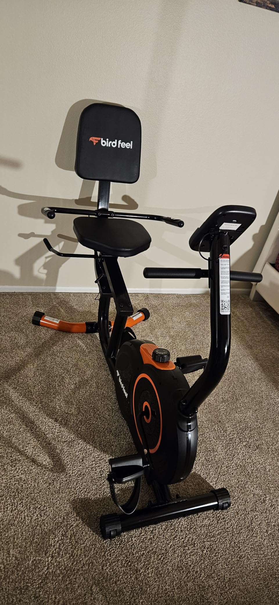 Recumbent Exercise Bike for Home, Recumbent Stationary Bikes for Adults & Seniors, Load Capacity of 400 pounds, Equipped with 16 Adjustable Gears, and Soft Adjustable Seats customer photo 2