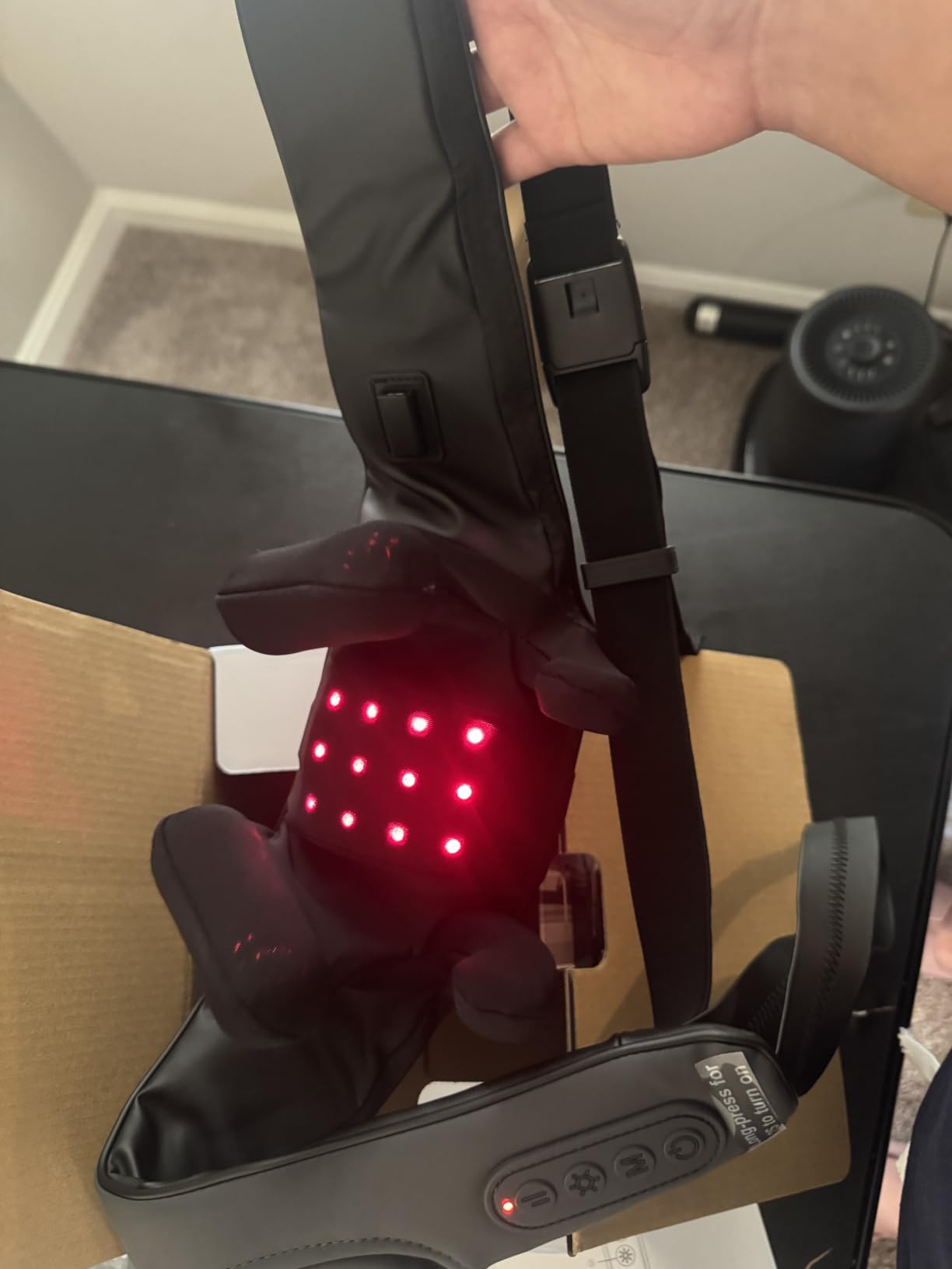 Red Light Neck Massager with Heat, 6D Shiatsu, 660nm & 850nm | Cordless Neck And Shoulder Massager, Neck Massager for Pain Relief Deep Tissue, 6D Kneading, Red Light, For Office Workers customer photo 1