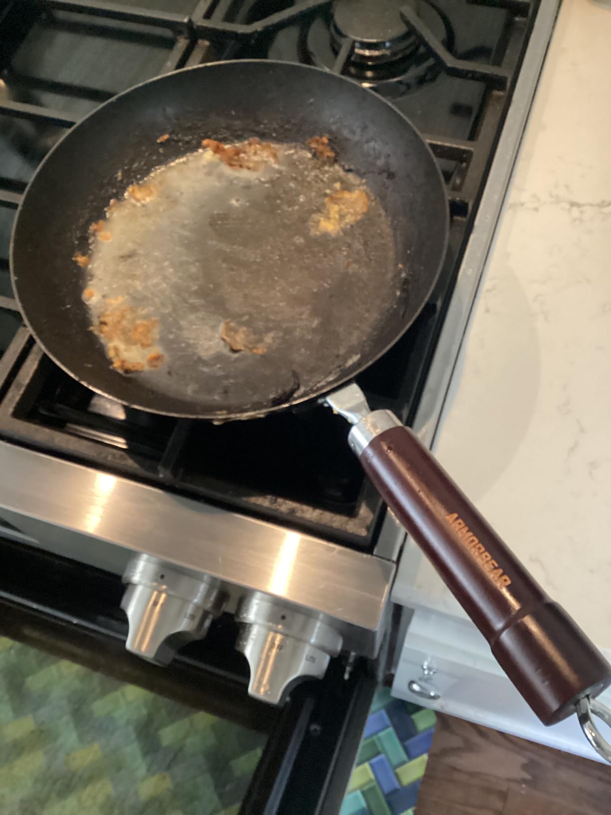 12 Inch Auto-Seasoning Large Carbon Steel Skillet, Pre-Seasoned Deep Nitrided Carbon Steel Pan for Family Size Meals and Professional Searing, Wooden Handle, PFAS & PFOA-Free customer photo 2