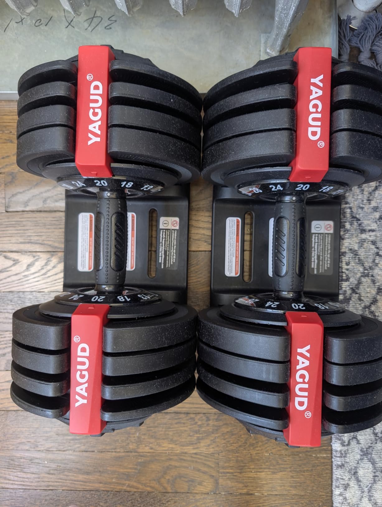 Yagud Adjustable Dumbbell Set, Adjustable Weights Dumbbells customer photo 1