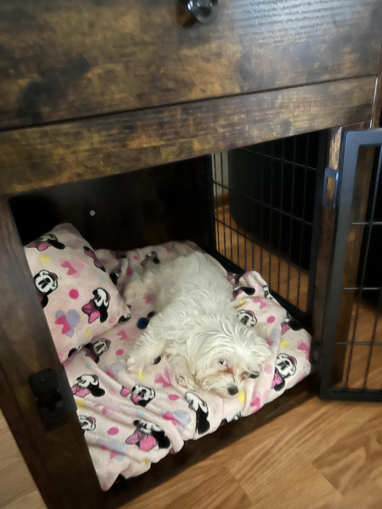 Dog Crate Furniture with Cushion and Charging Station for Indoor | With Dog Bed, Silent Storage Drawers, Breeds 1