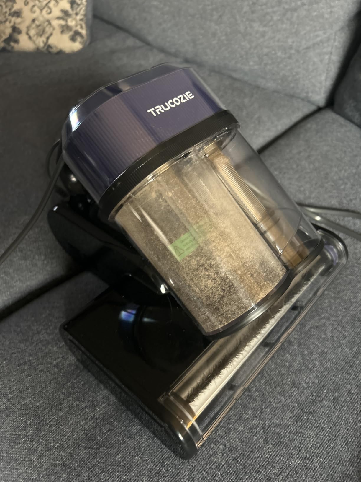 Mattress Vacuum Cleaner with 275nm UV-C Light & 149℉ Heat, 16Kpa Powerful Suction Bed Vacuum for Pet Hair & Dander, Smart Dust Sensor, Anion & Aromatherapy, Corded for Bed, Sofa, Couch, Purple customer photo 1