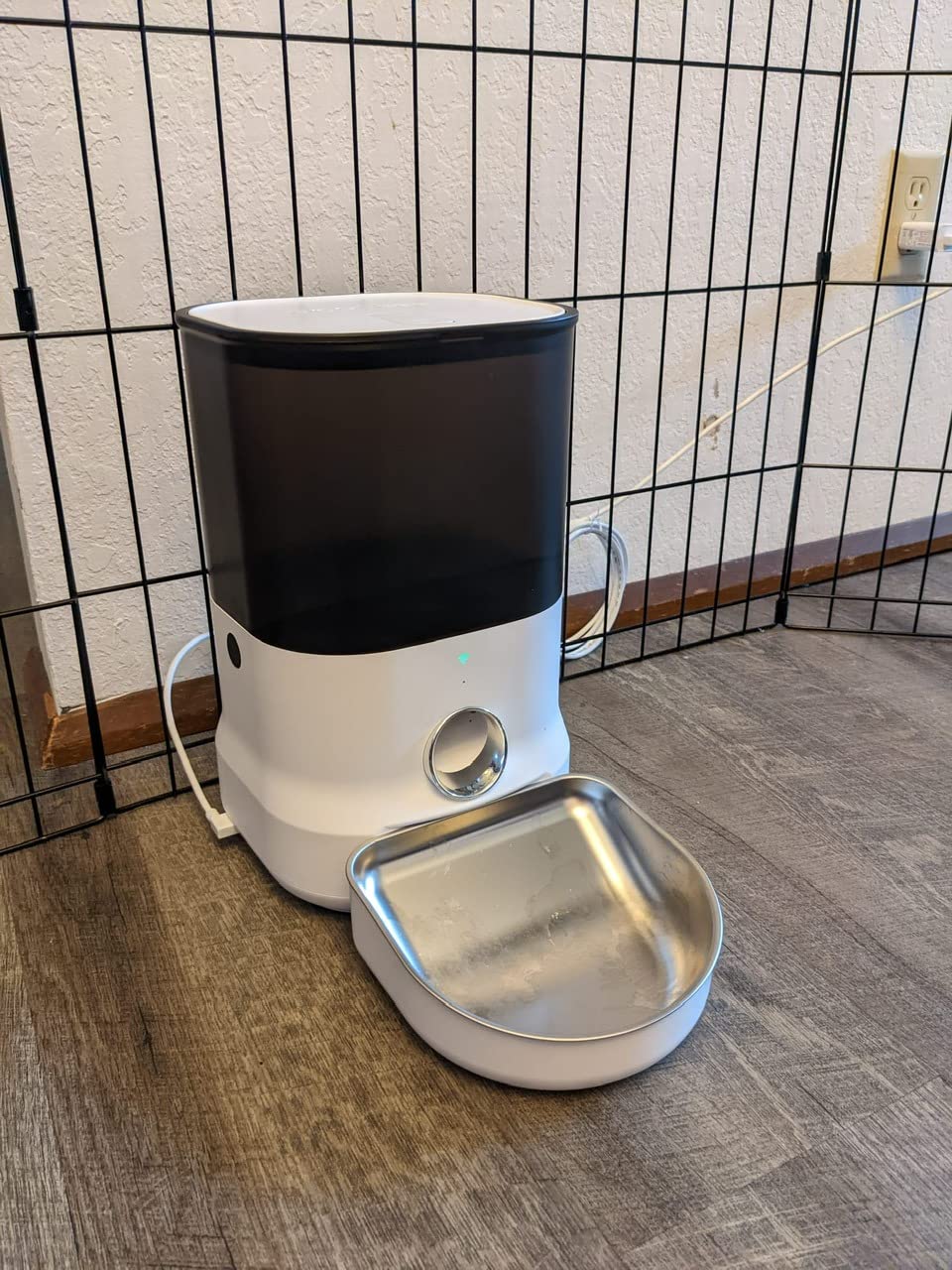 DOGNESS 11L Cordless Programmable Large Breed Dog Feeder | Automatic Timed Dog Feeder Extra Large Pet Food Dispenser Feeder, Portion Control,5000mAh Battery and Plug-in Power(Black) customer photo 1