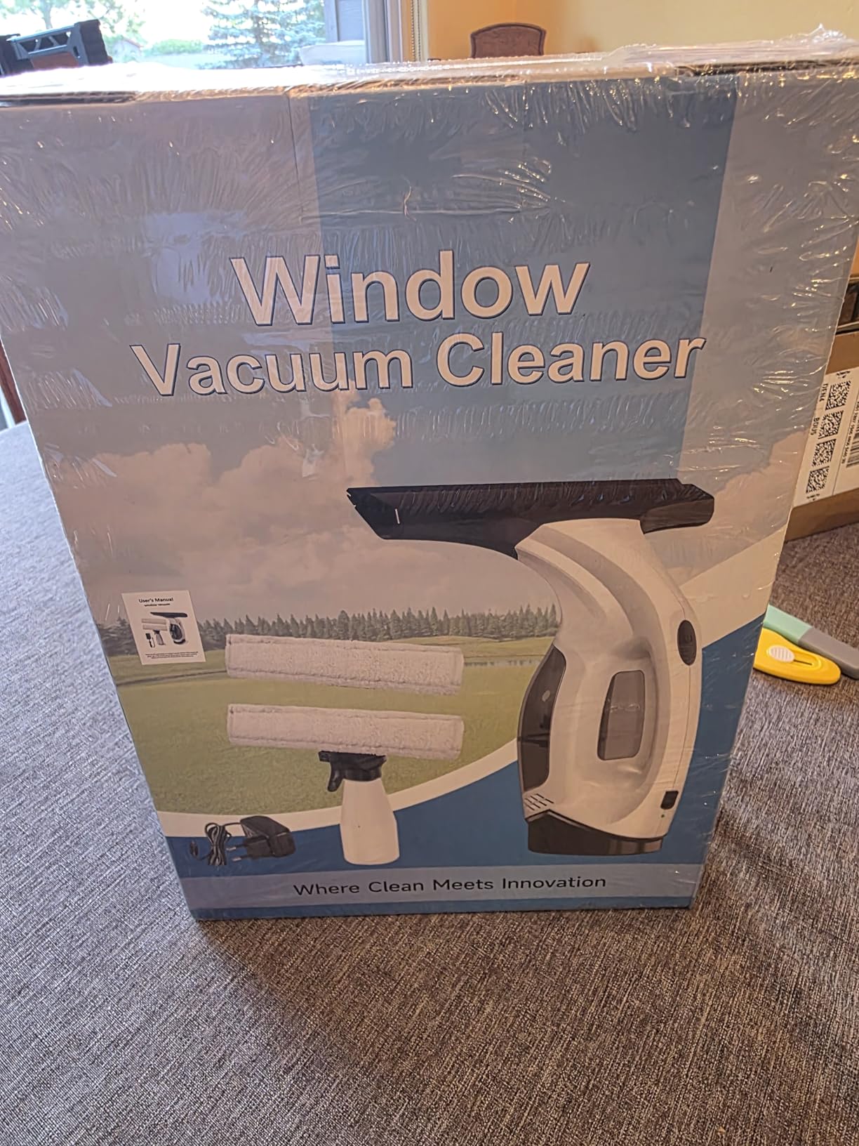 Window Vacuum Squeegee Cordless, Electric Window Cleaner Squeegee with 2000Pa Suction, 280mm Wide Blade, 150ml Tank for Shower Glass, Mirrors, Tiles & Car Windows customer photo 2