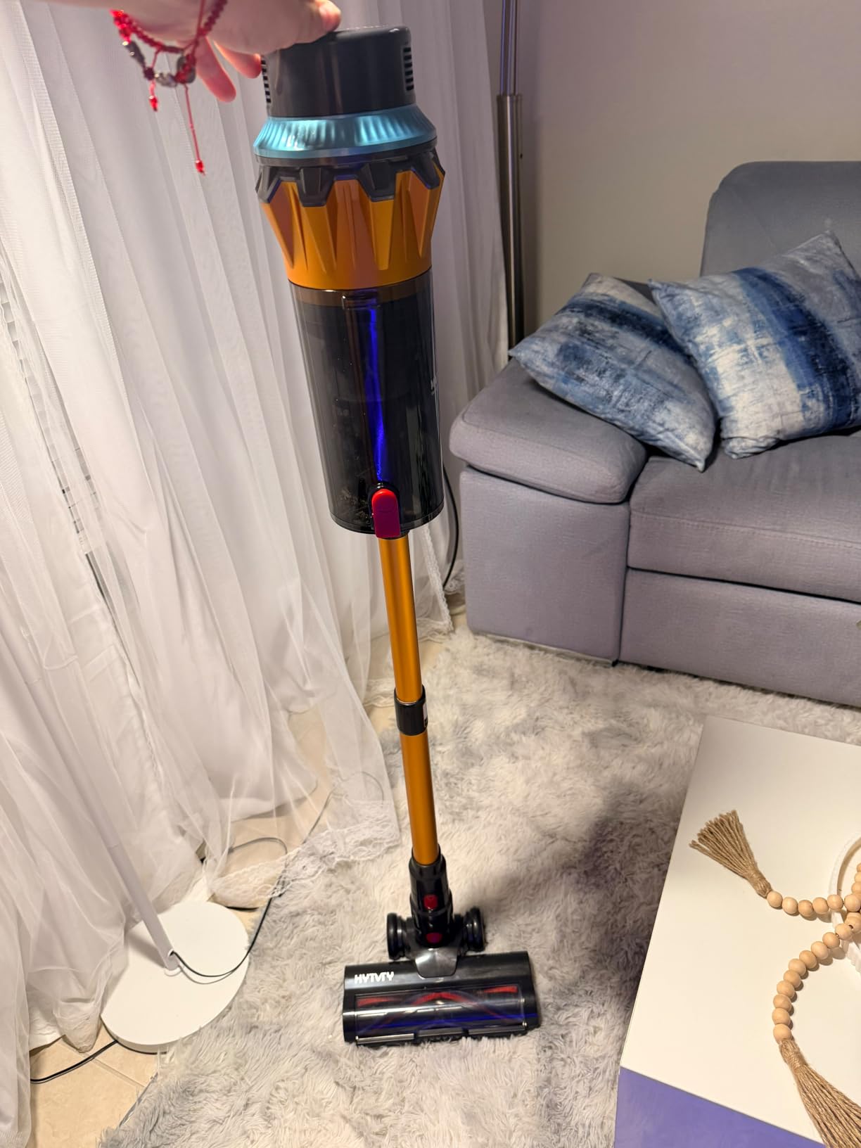 Cordless Vacuum Cleaner, 650W/60Kpa/70 Mins Cordless Stick Vacuum, Self-Standing Wireless Vacuum with LED Display, 1.8L Dust Cup, Anti-Tangle Vacuum Cordless, Vacuum Cleaners for Home/Pet Hair/Carpet customer photo 1