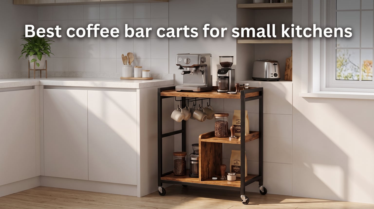 Best coffee bar carts for small kitchens