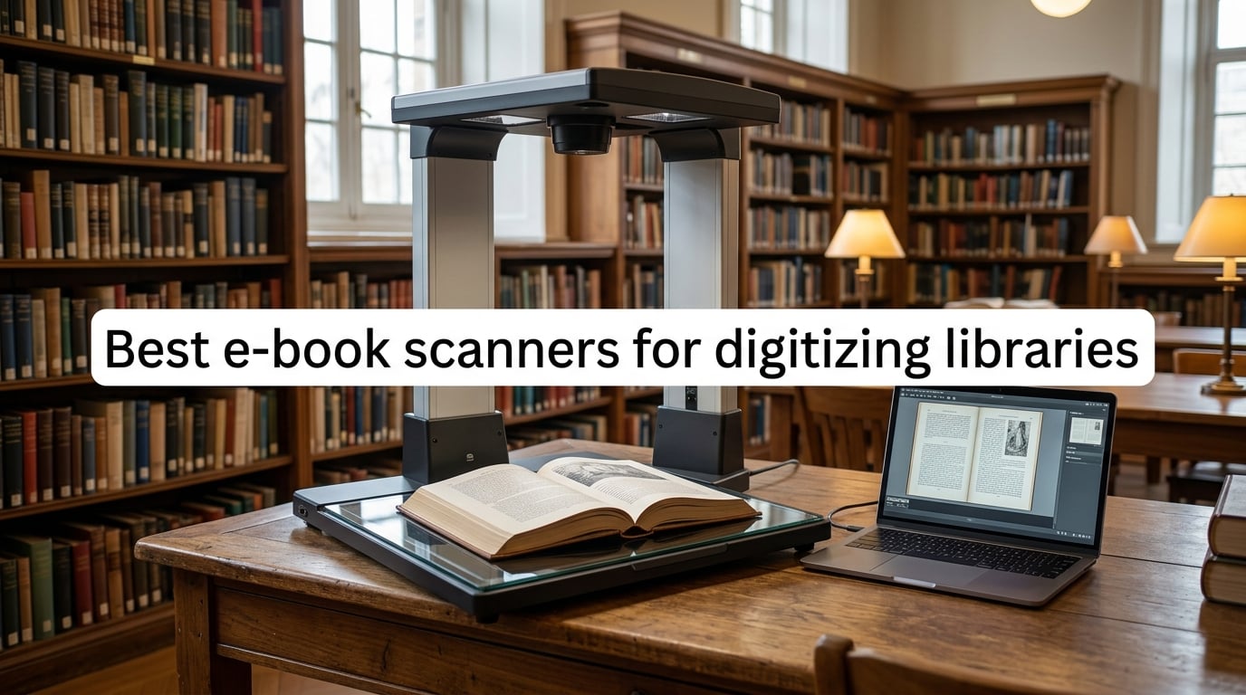 Best e-book scanners for digitizing libraries