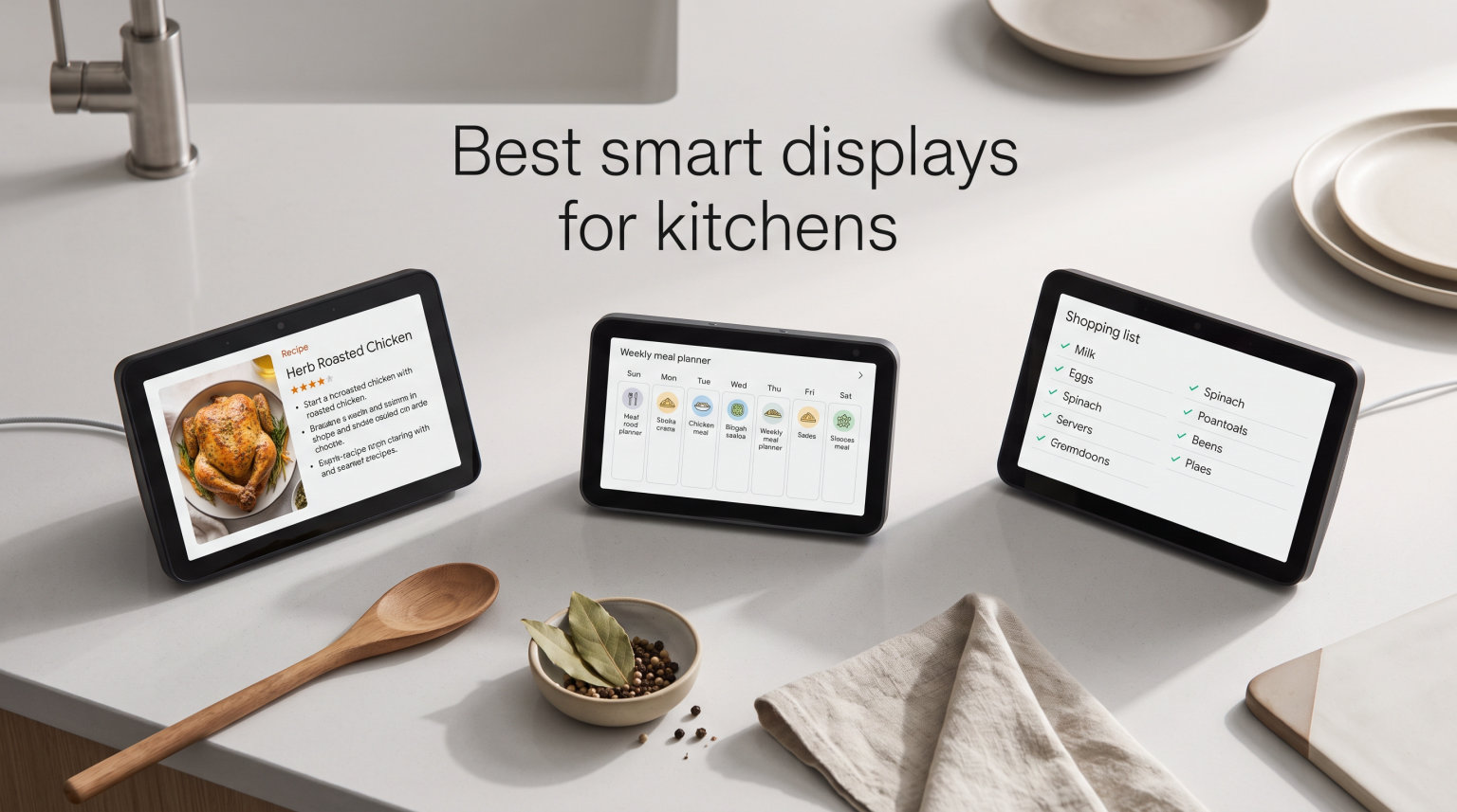 Best smart displays for kitchens