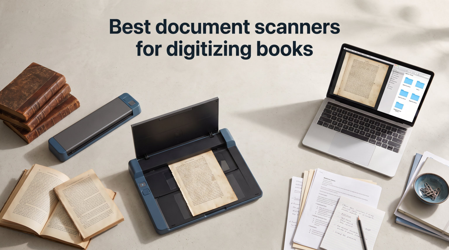Best document scanners for digitizing books