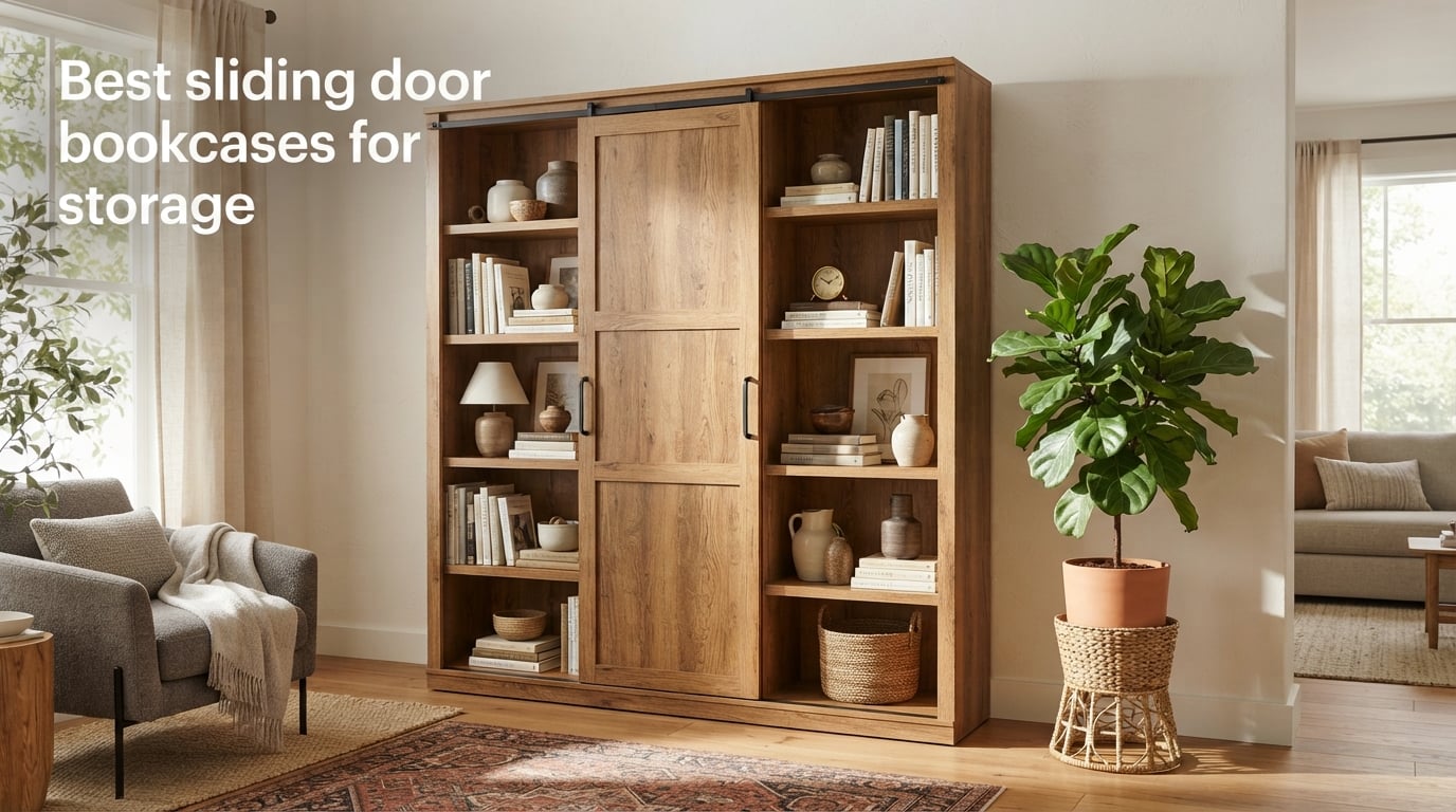 Best sliding door bookcases for storage