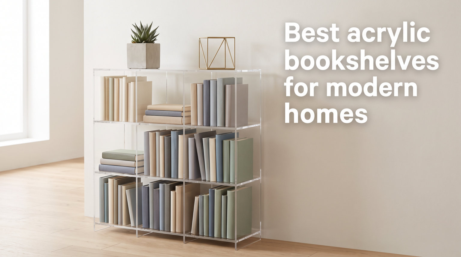 Best acrylic bookshelves for modern homes