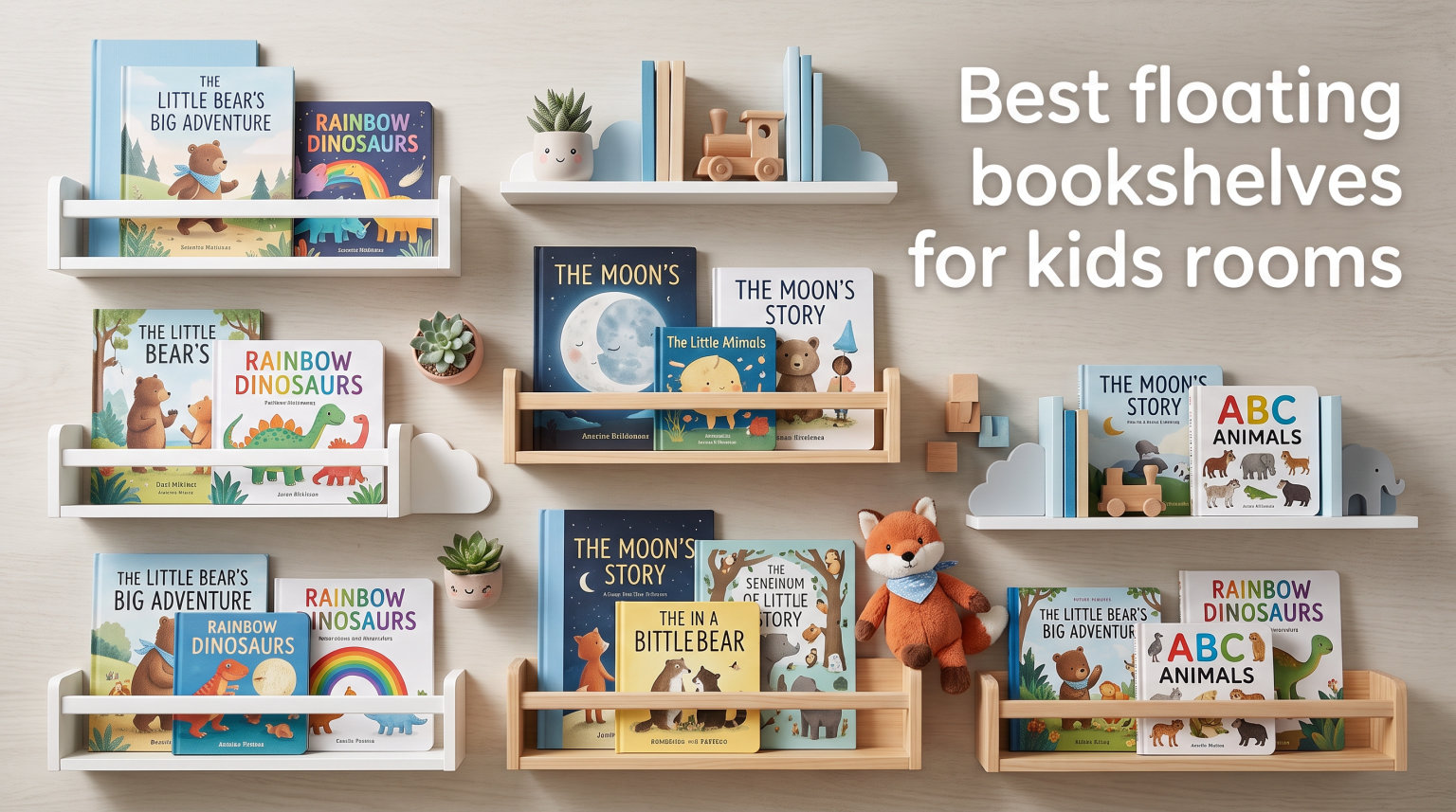Best floating bookshelves for kids rooms