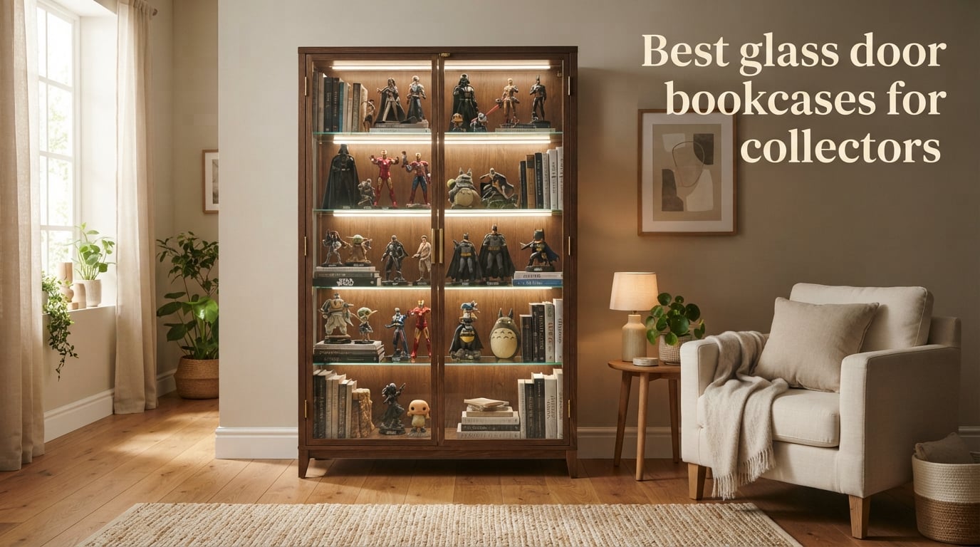 Best glass door bookcases for collectors