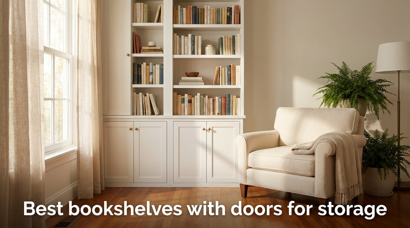 Best bookshelves with doors for storage