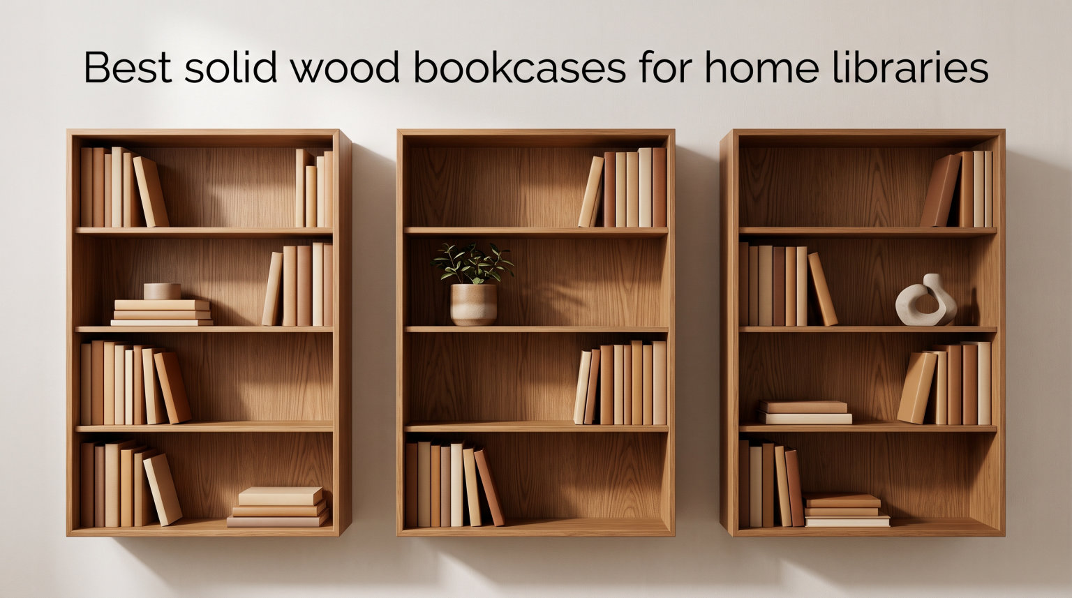 Best solid wood bookcases for home libraries