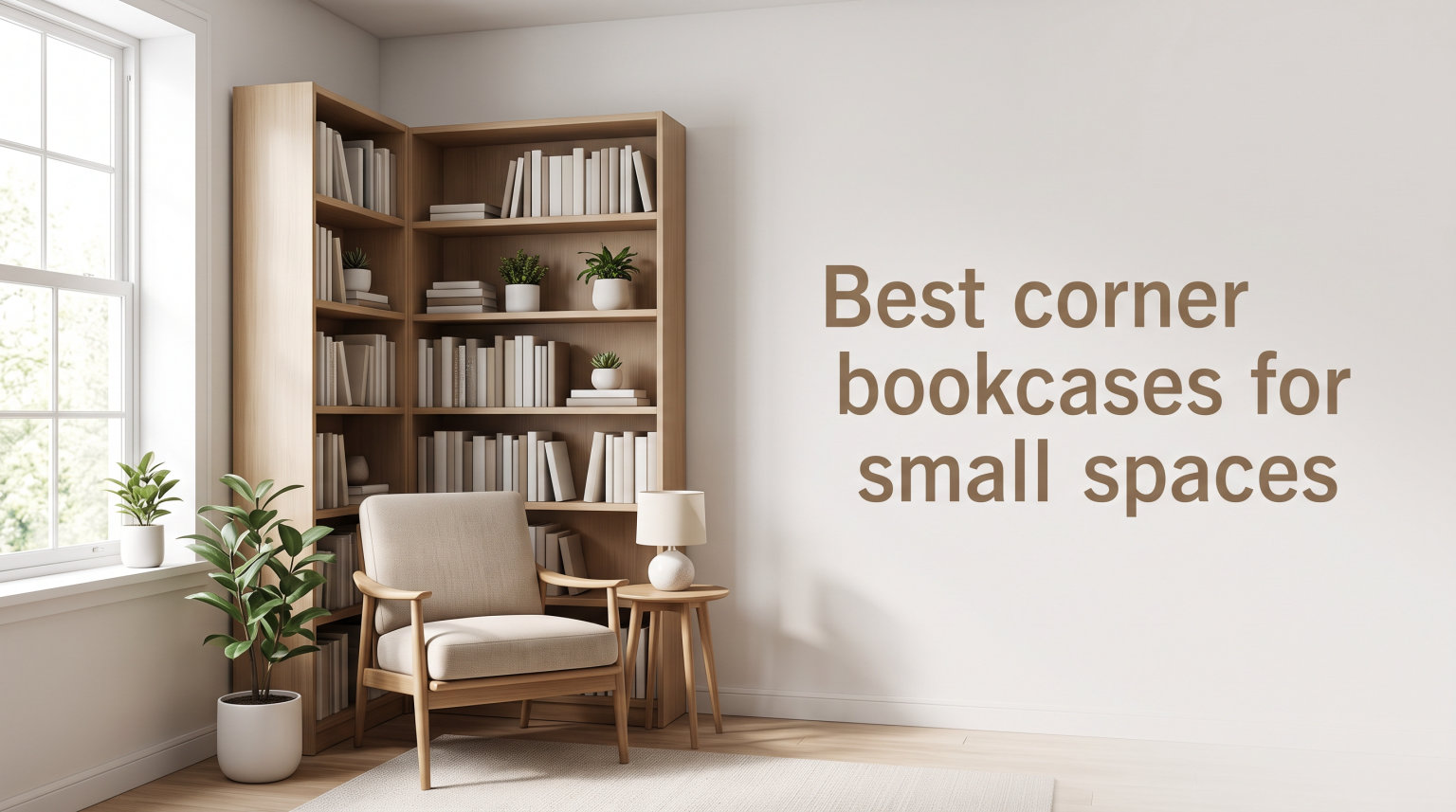 Best corner bookcases for small spaces