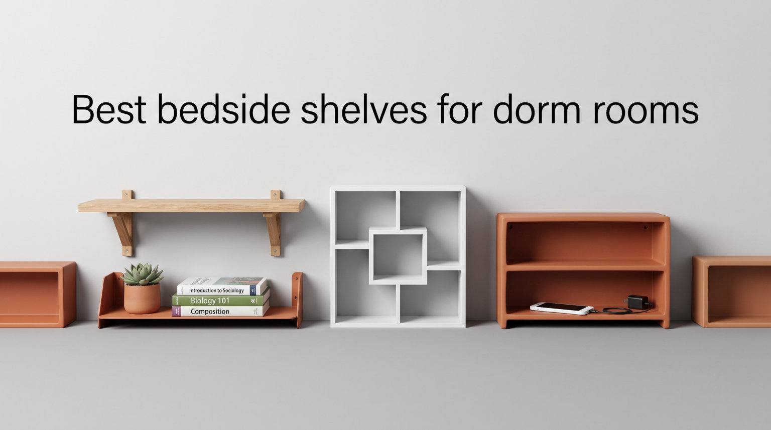 Best bedside shelves for dorm rooms