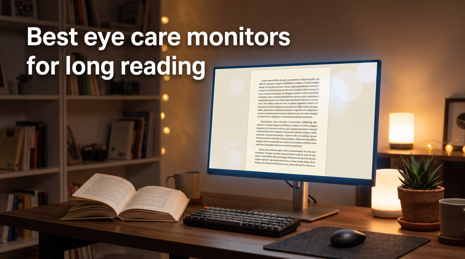 Best eye care monitors for long reading