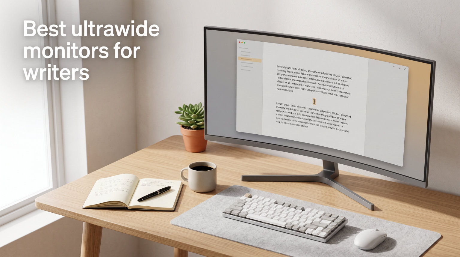 Best ultrawide monitors for writers