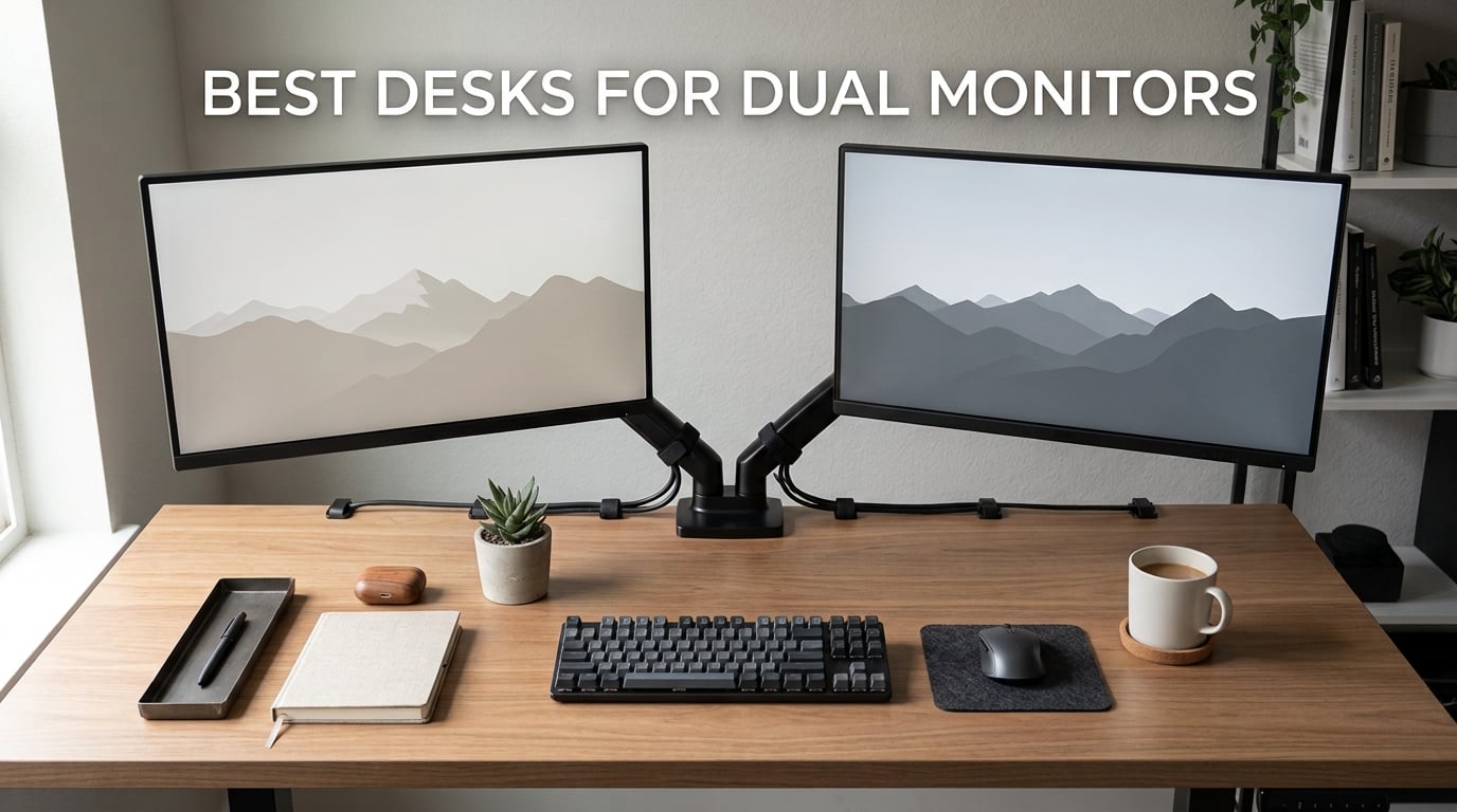 Best desks for dual monitors