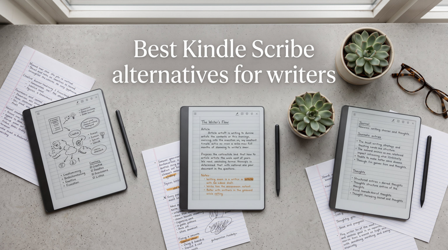 Best Kindle Scribe alternatives for writers