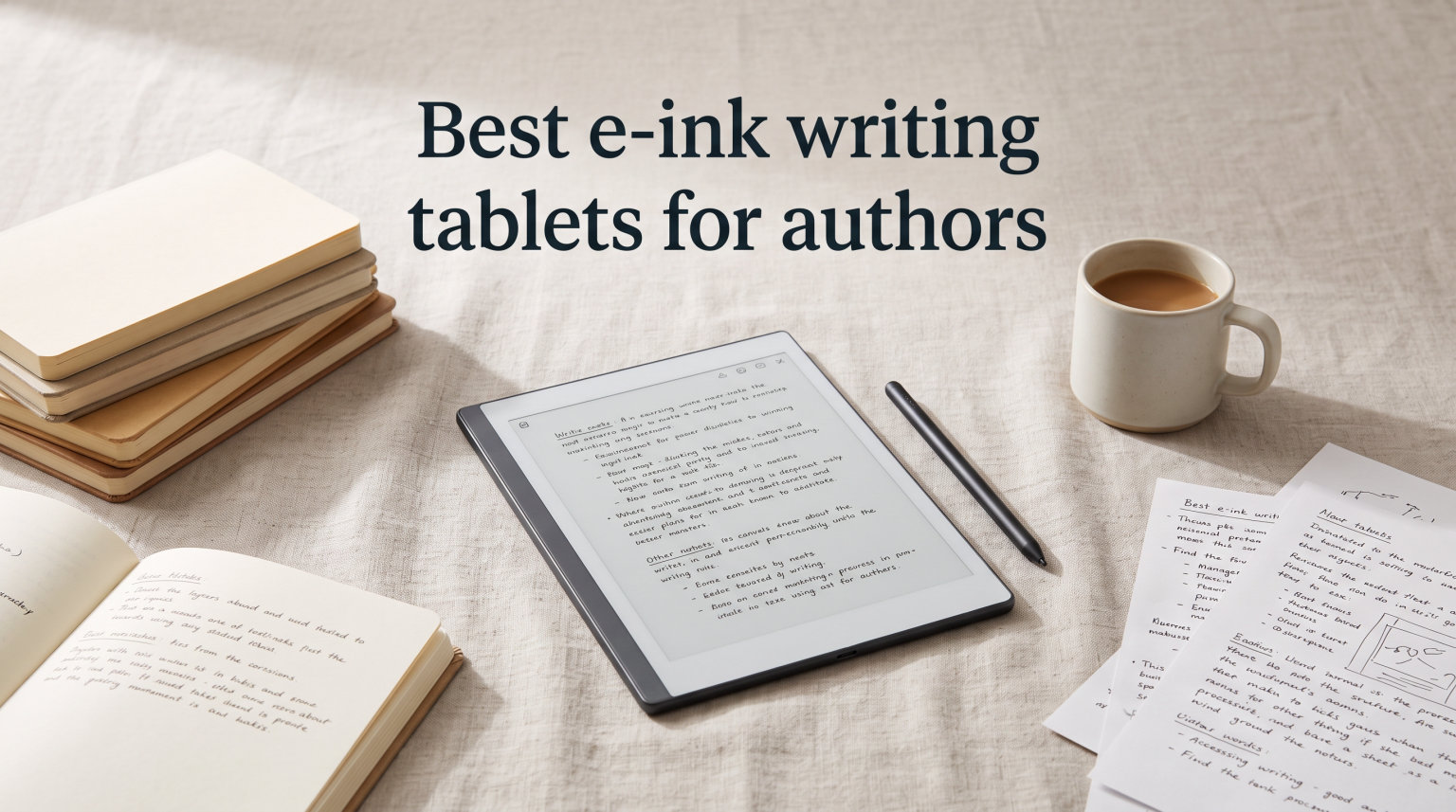 Best e-ink writing tablets for authors