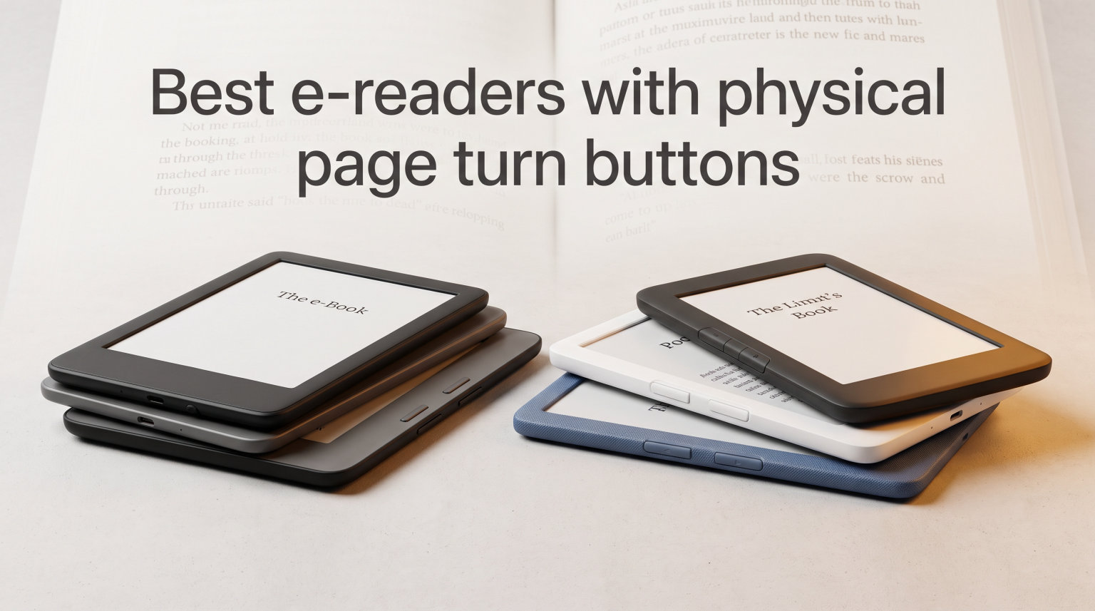 Best e-readers with physical page turn buttons