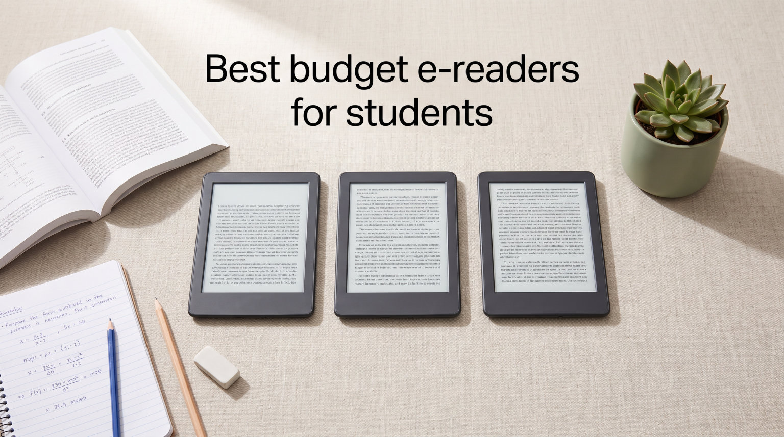 Best budget e-readers for students