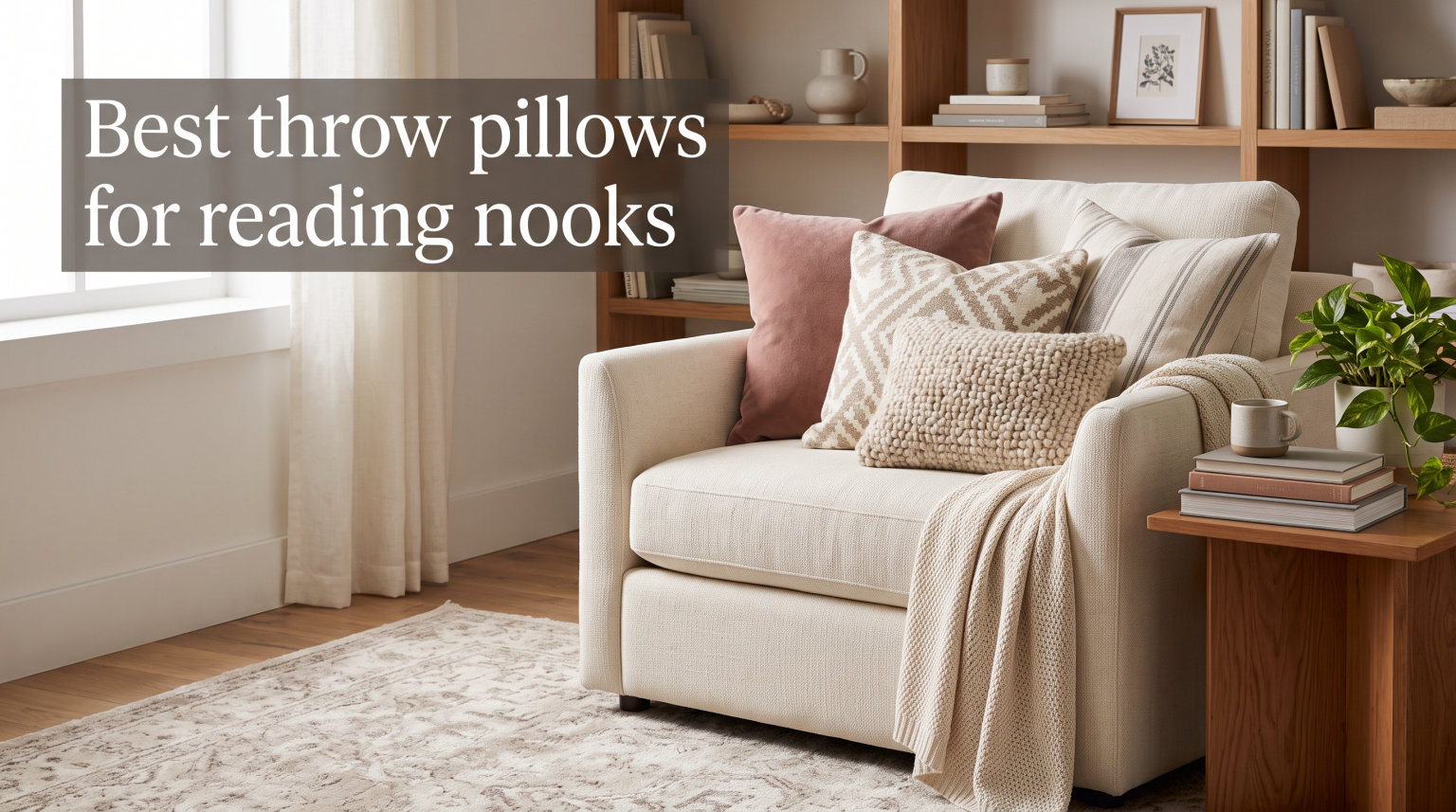 Best throw pillows for reading nooks