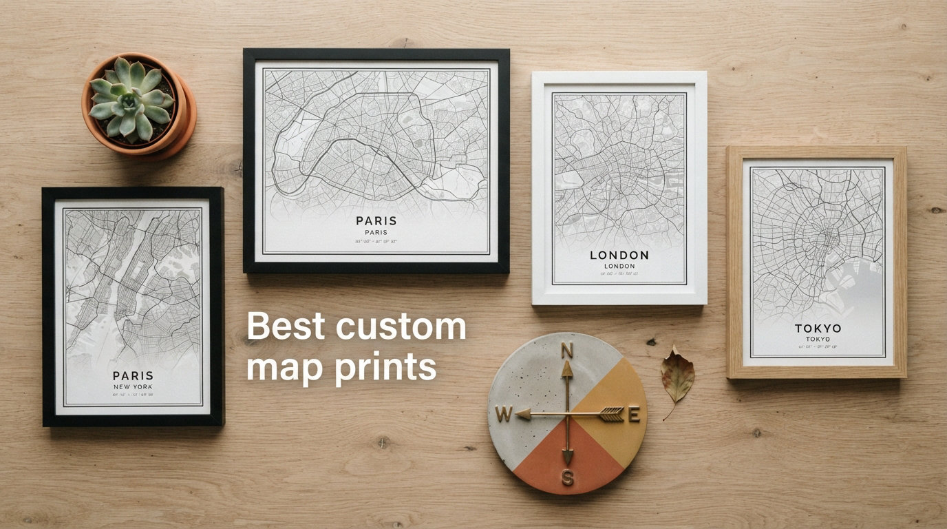 Best custom map prints