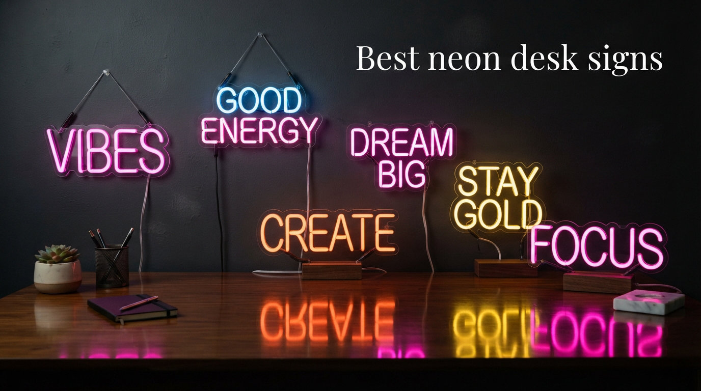 Best neon desk signs