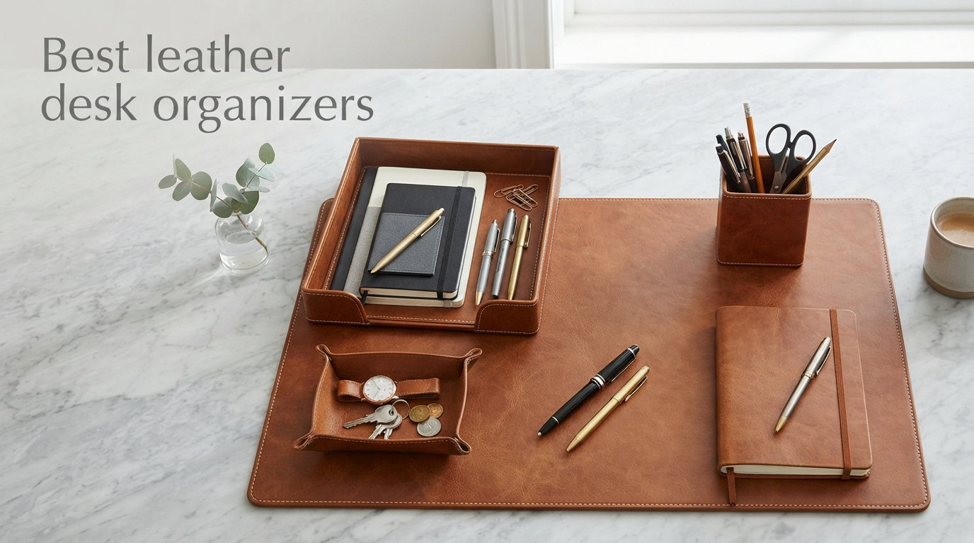 Best leather desk organizers