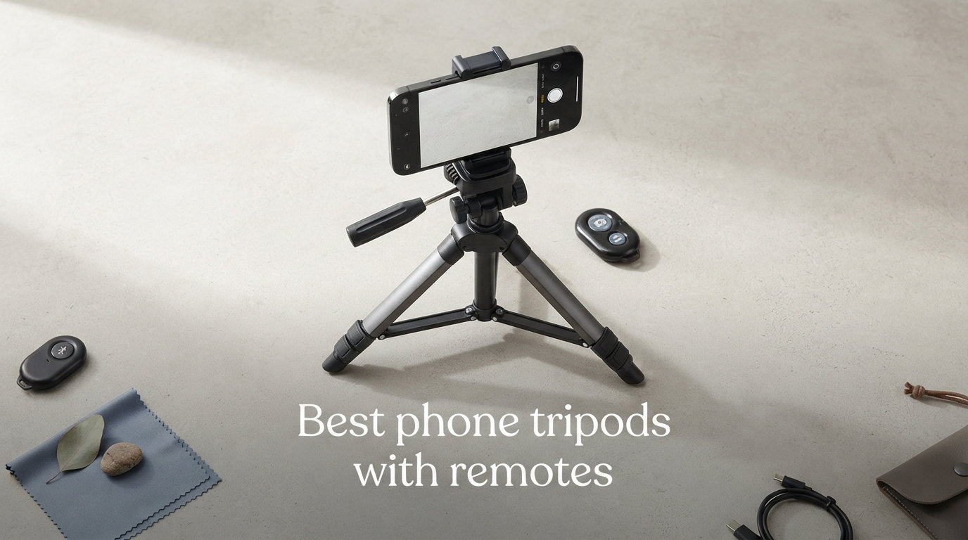 Best phone tripods with remotes