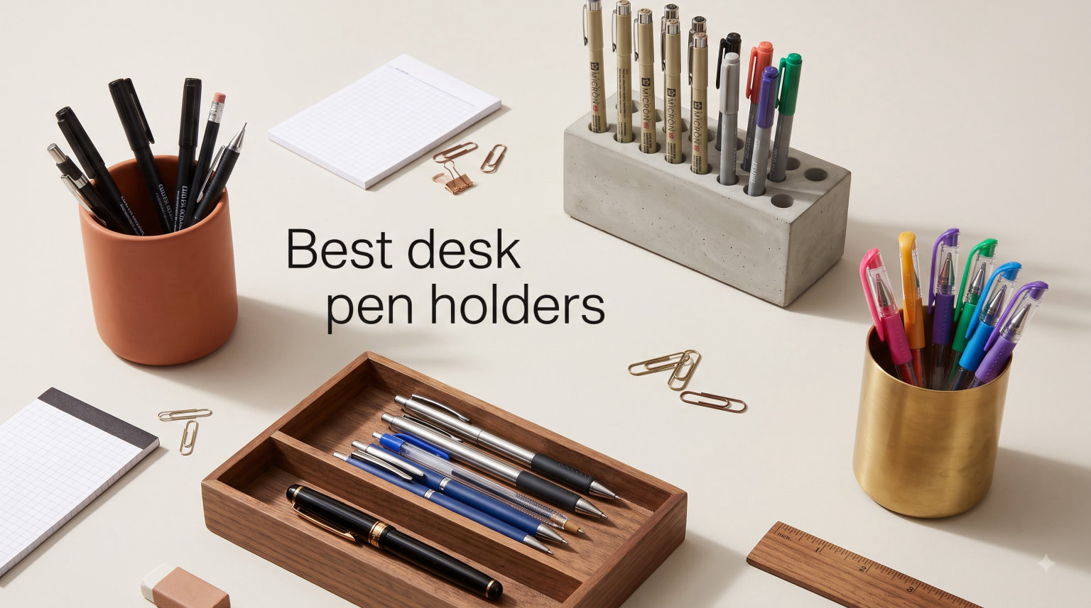 Best desk pen holders