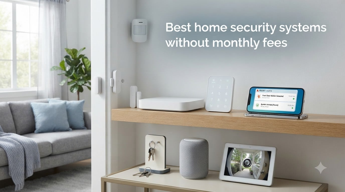 Best home security systems without monthly fees