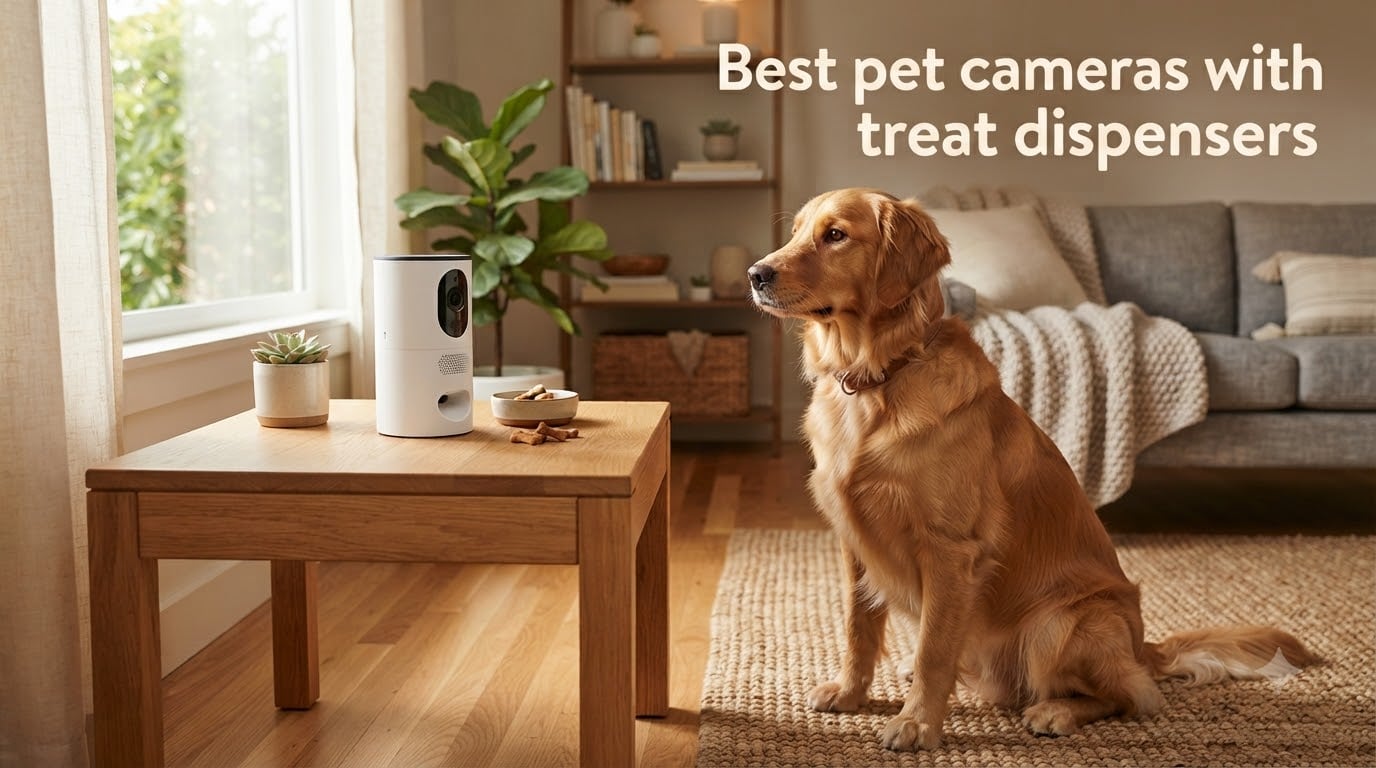 Best pet cameras with treat dispensers