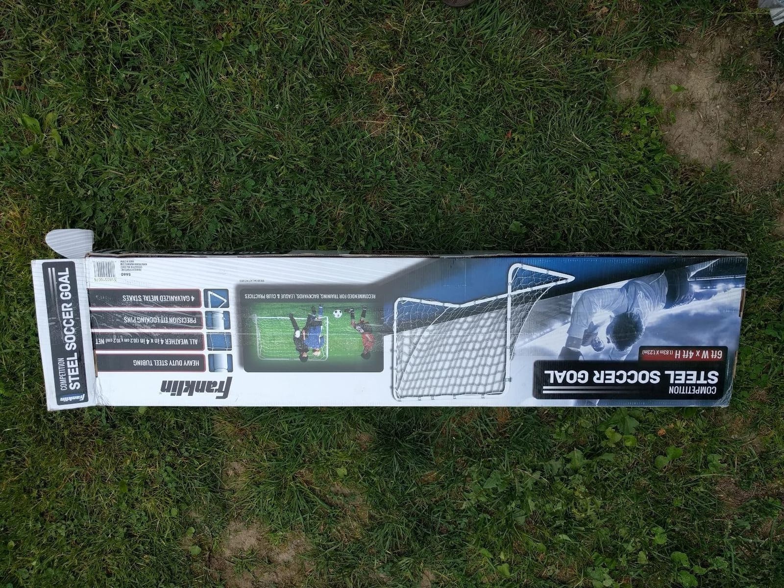 Franklin Sports Competition Soccer Goals - Backyard Portable Steel Soccer Goals - Adult + Youth Soccer Goal with Net + Ground Stakes Included - Multiple Sizes + Colors customer photo 1